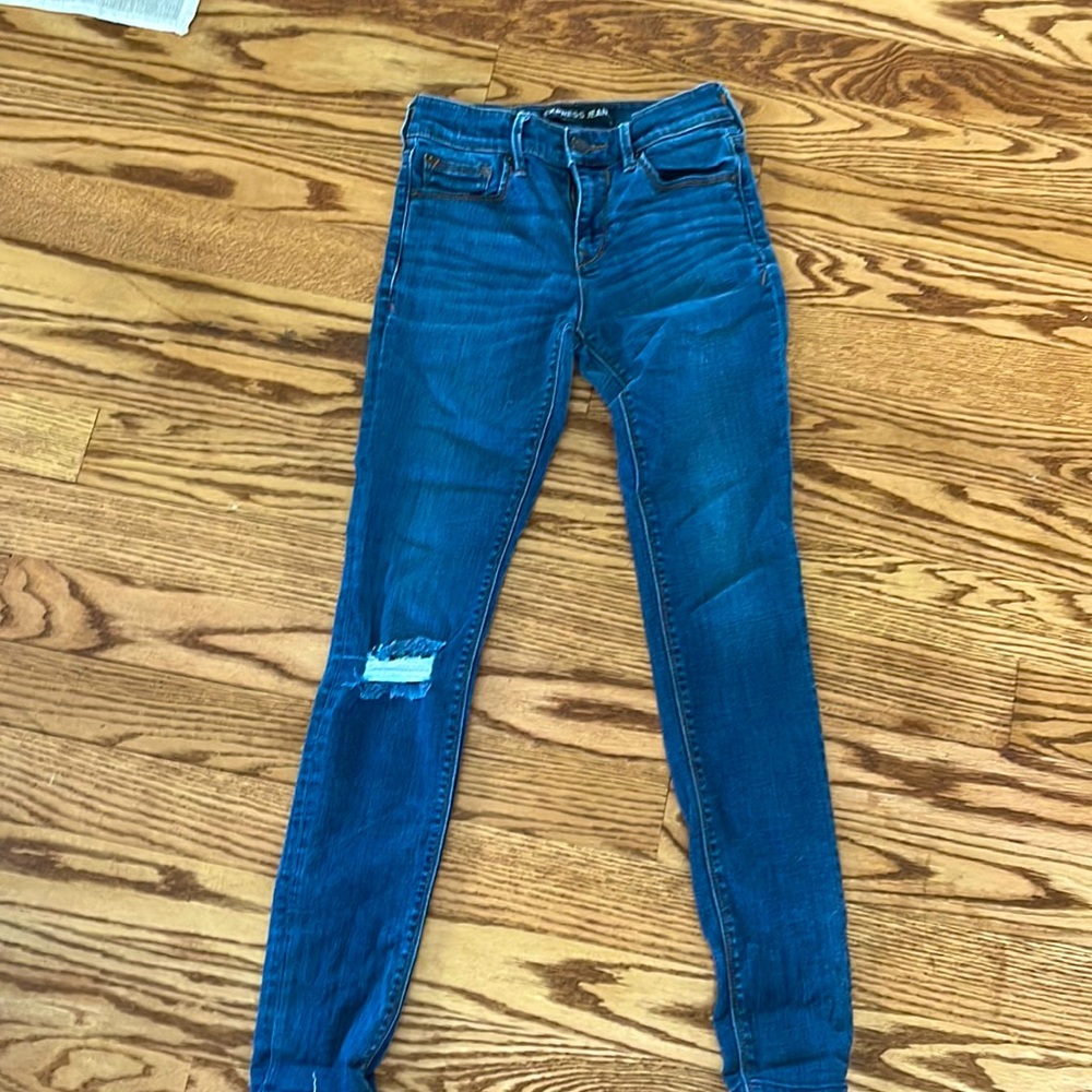 Express jeans legging mid rise size 0